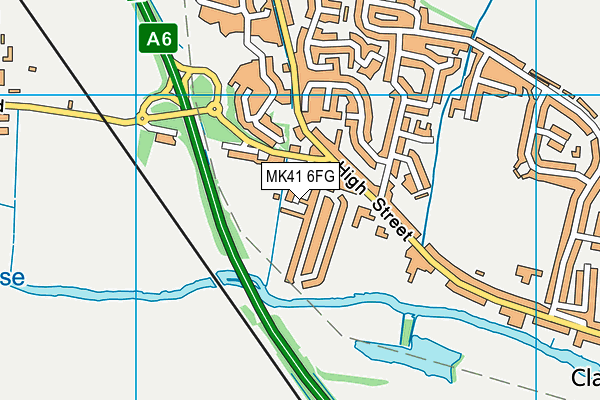 MK41 6FG map - OS VectorMap District (Ordnance Survey) MK41 6FG map - OS VectorMap District (Ordnance Survey)
