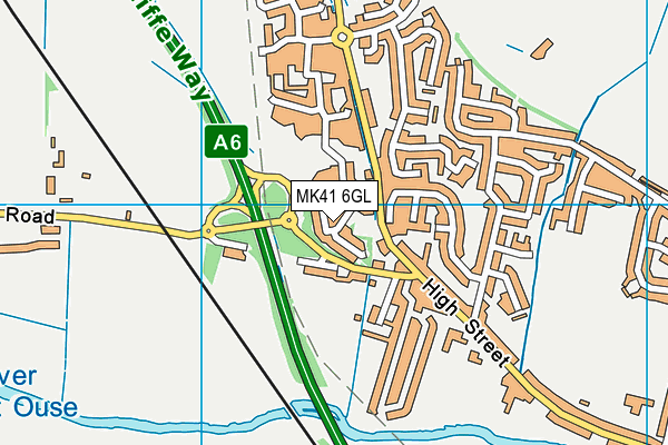MK41 6GL map - OS VectorMap District (Ordnance Survey) MK41 6GL map - OS VectorMap District (Ordnance Survey)