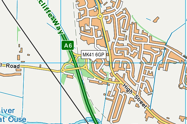 MK41 6GP map - OS VectorMap District (Ordnance Survey) MK41 6GP map - OS VectorMap District (Ordnance Survey)