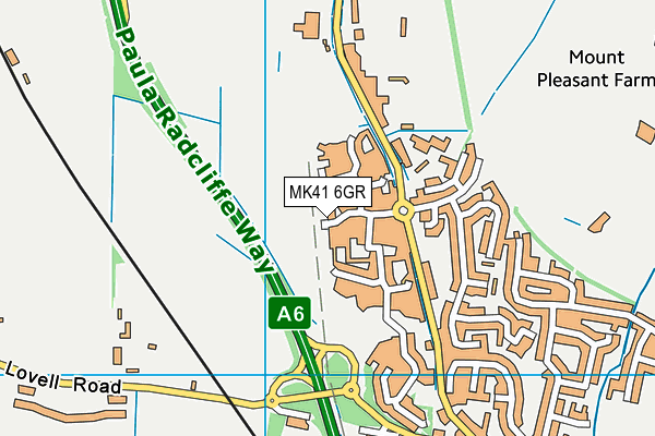 MK41 6GR map - OS VectorMap District (Ordnance Survey) MK41 6GR map - OS VectorMap District (Ordnance Survey)