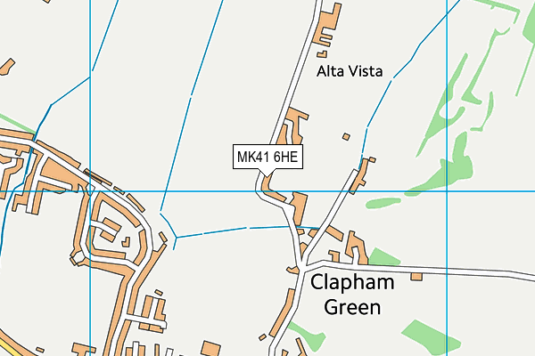 MK41 6HE map - OS VectorMap District (Ordnance Survey) MK41 6HE map - OS VectorMap District (Ordnance Survey)