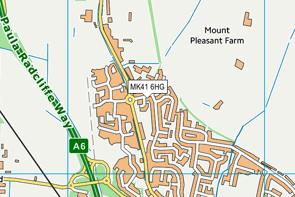 MK41 6HG map - OS VectorMap District (Ordnance Survey) MK41 6HG map - OS VectorMap District (Ordnance Survey)