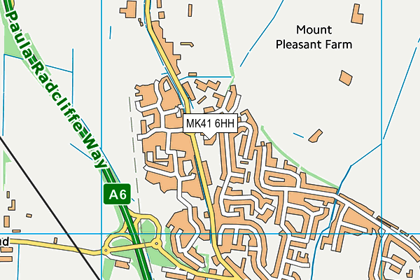 MK41 6HH map - OS VectorMap District (Ordnance Survey) MK41 6HH map - OS VectorMap District (Ordnance Survey)