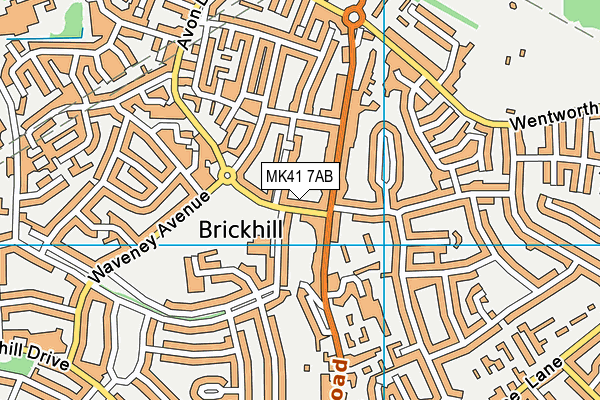 MK41 7AB map - OS VectorMap District (Ordnance Survey) MK41 7AB map - OS VectorMap District (Ordnance Survey)