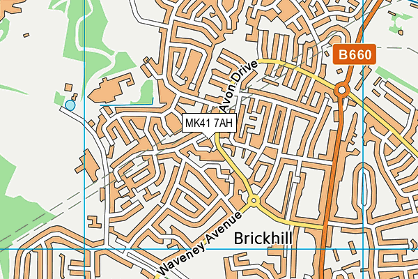 MK41 7AH map - OS VectorMap District (Ordnance Survey) MK41 7AH map - OS VectorMap District (Ordnance Survey)