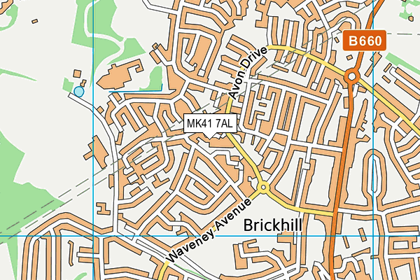 MK41 7AL map - OS VectorMap District (Ordnance Survey) MK41 7AL map - OS VectorMap District (Ordnance Survey)