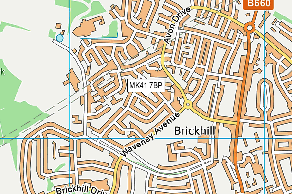 MK41 7BP map - OS VectorMap District (Ordnance Survey) MK41 7BP map - OS VectorMap District (Ordnance Survey)