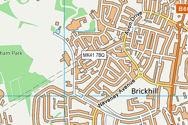 MK41 7BQ map - OS VectorMap District (Ordnance Survey) MK41 7BQ map - OS VectorMap District (Ordnance Survey)