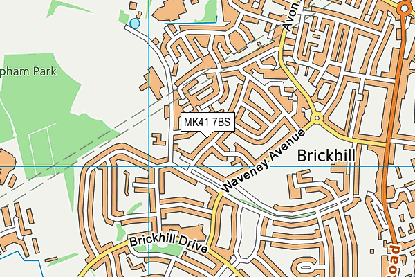 MK41 7BS map - OS VectorMap District (Ordnance Survey) MK41 7BS map - OS VectorMap District (Ordnance Survey)
