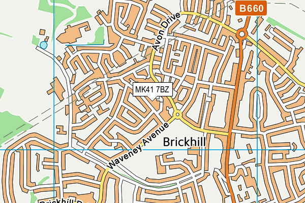 MK41 7BZ map - OS VectorMap District (Ordnance Survey) MK41 7BZ map - OS VectorMap District (Ordnance Survey)