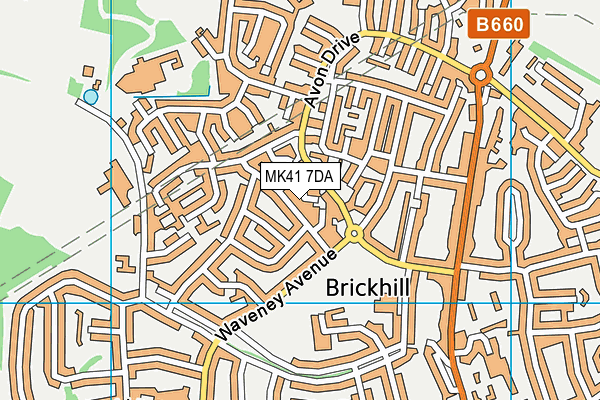 MK41 7DA map - OS VectorMap District (Ordnance Survey) MK41 7DA map - OS VectorMap District (Ordnance Survey)
