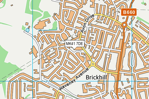 MK41 7DE map - OS VectorMap District (Ordnance Survey) MK41 7DE map - OS VectorMap District (Ordnance Survey)