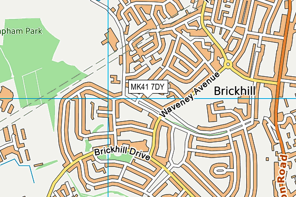MK41 7DY map - OS VectorMap District (Ordnance Survey) MK41 7DY map - OS VectorMap District (Ordnance Survey)