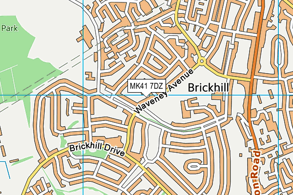 MK41 7DZ map - OS VectorMap District (Ordnance Survey) MK41 7DZ map - OS VectorMap District (Ordnance Survey)