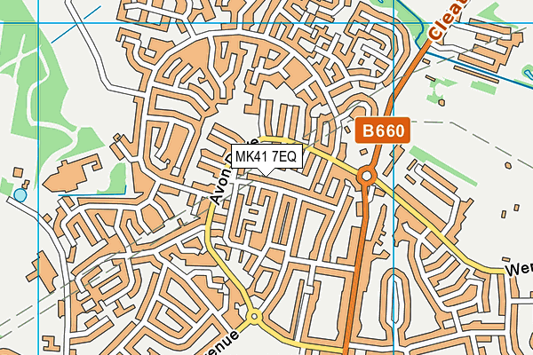 MK41 7EQ map - OS VectorMap District (Ordnance Survey) MK41 7EQ map - OS VectorMap District (Ordnance Survey)