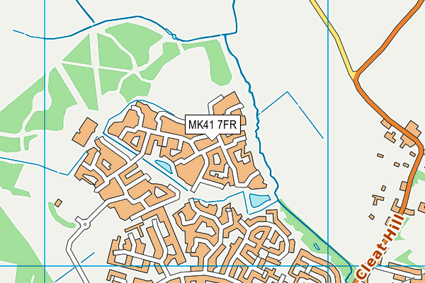 MK41 7FR map - OS VectorMap District (Ordnance Survey) MK41 7FR map - OS VectorMap District (Ordnance Survey)