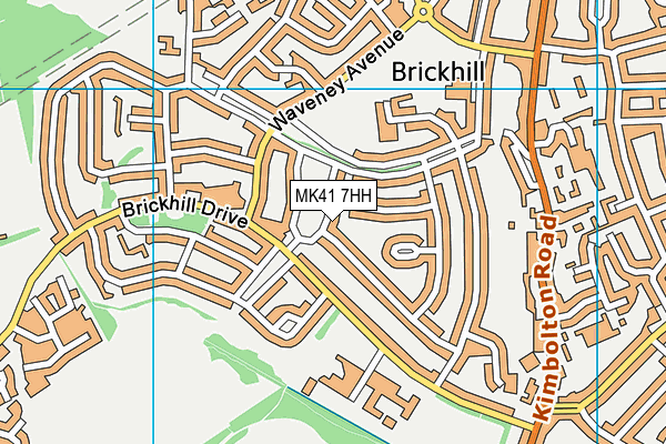 MK41 7HH map - OS VectorMap District (Ordnance Survey) MK41 7HH map - OS VectorMap District (Ordnance Survey)