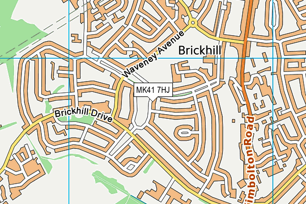 MK41 7HJ map - OS VectorMap District (Ordnance Survey) MK41 7HJ map - OS VectorMap District (Ordnance Survey)