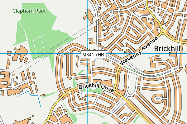 MK41 7HR map - OS VectorMap District (Ordnance Survey) MK41 7HR map - OS VectorMap District (Ordnance Survey)