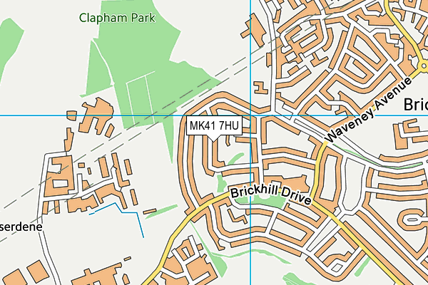 MK41 7HU map - OS VectorMap District (Ordnance Survey) MK41 7HU map - OS VectorMap District (Ordnance Survey)