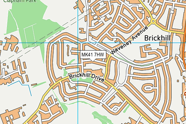 MK41 7HW map - OS VectorMap District (Ordnance Survey) MK41 7HW map - OS VectorMap District (Ordnance Survey)