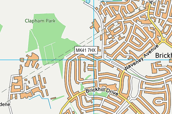 MK41 7HX map - OS VectorMap District (Ordnance Survey) MK41 7HX map - OS VectorMap District (Ordnance Survey)