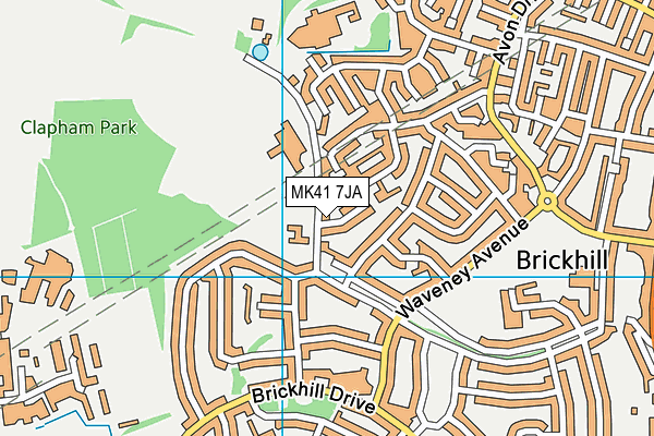 MK41 7JA map - OS VectorMap District (Ordnance Survey) MK41 7JA map - OS VectorMap District (Ordnance Survey)
