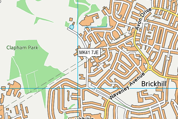 MK41 7JE map - OS VectorMap District (Ordnance Survey) MK41 7JE map - OS VectorMap District (Ordnance Survey)