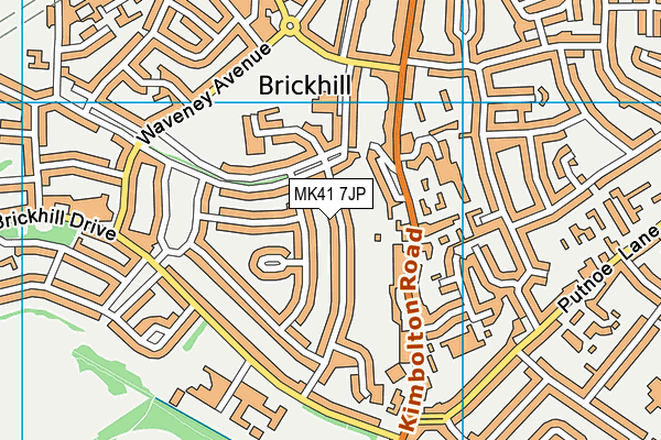 MK41 7JP map - OS VectorMap District (Ordnance Survey) MK41 7JP map - OS VectorMap District (Ordnance Survey)