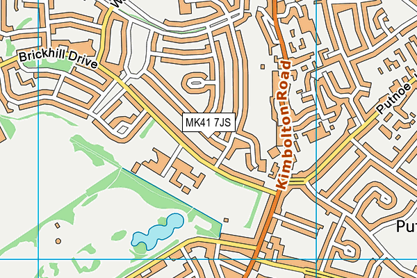 MK41 7JS map - OS VectorMap District (Ordnance Survey) MK41 7JS map - OS VectorMap District (Ordnance Survey)