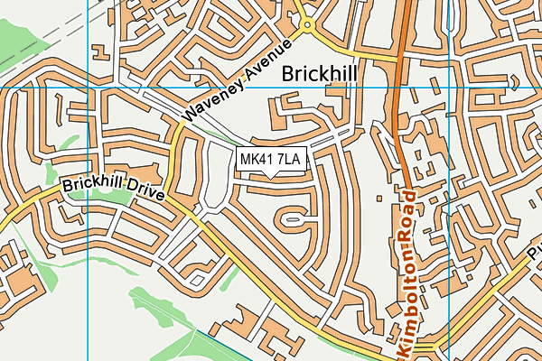 MK41 7LA map - OS VectorMap District (Ordnance Survey) MK41 7LA map - OS VectorMap District (Ordnance Survey)