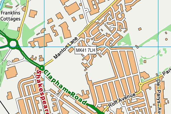 MK41 7LH map - OS VectorMap District (Ordnance Survey) MK41 7LH map - OS VectorMap District (Ordnance Survey)