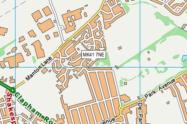 MK41 7NE map - OS VectorMap District (Ordnance Survey) MK41 7NE map - OS VectorMap District (Ordnance Survey)