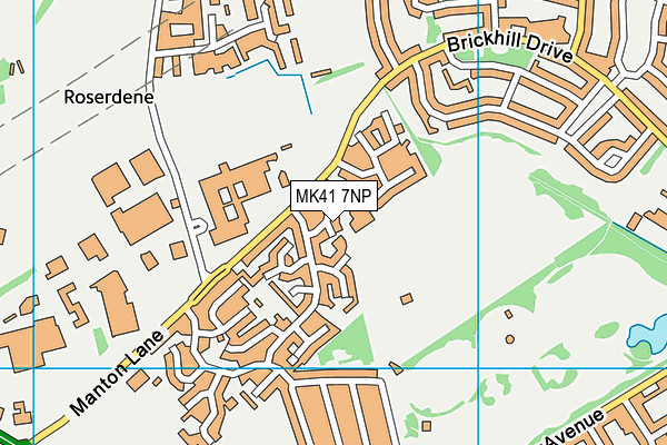 MK41 7NP map - OS VectorMap District (Ordnance Survey) MK41 7NP map - OS VectorMap District (Ordnance Survey)