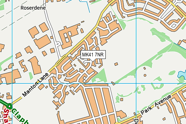 MK41 7NR map - OS VectorMap District (Ordnance Survey) MK41 7NR map - OS VectorMap District (Ordnance Survey)
