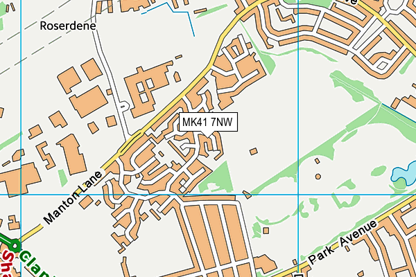 MK41 7NW map - OS VectorMap District (Ordnance Survey) MK41 7NW map - OS VectorMap District (Ordnance Survey)