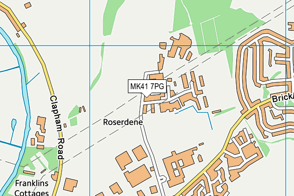 MK41 7PG map - OS VectorMap District (Ordnance Survey) MK41 7PG map - OS VectorMap District (Ordnance Survey)