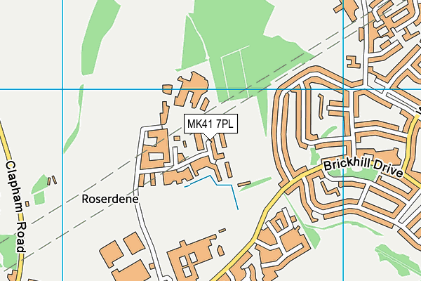MK41 7PL map - OS VectorMap District (Ordnance Survey) MK41 7PL map - OS VectorMap District (Ordnance Survey)