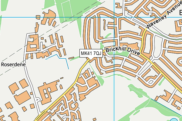 MK41 7QJ map - OS VectorMap District (Ordnance Survey) MK41 7QJ map - OS VectorMap District (Ordnance Survey)