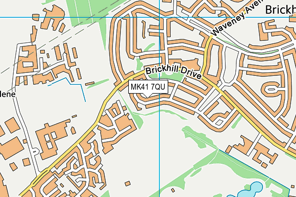 MK41 7QU map - OS VectorMap District (Ordnance Survey) MK41 7QU map - OS VectorMap District (Ordnance Survey)