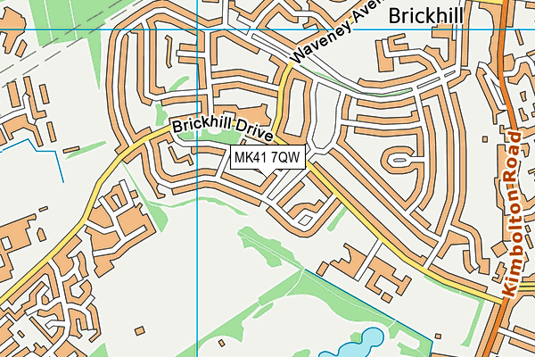 MK41 7QW map - OS VectorMap District (Ordnance Survey) MK41 7QW map - OS VectorMap District (Ordnance Survey)