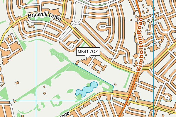 MK41 7QZ map - OS VectorMap District (Ordnance Survey) MK41 7QZ map - OS VectorMap District (Ordnance Survey)