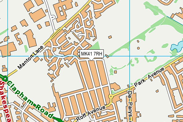 MK41 7RH map - OS VectorMap District (Ordnance Survey) MK41 7RH map - OS VectorMap District (Ordnance Survey)