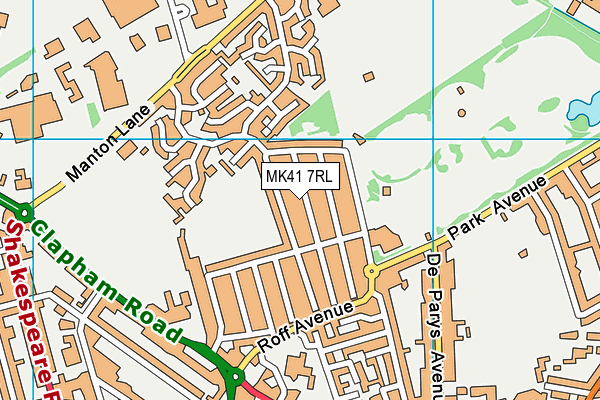 MK41 7RL map - OS VectorMap District (Ordnance Survey) MK41 7RL map - OS VectorMap District (Ordnance Survey)