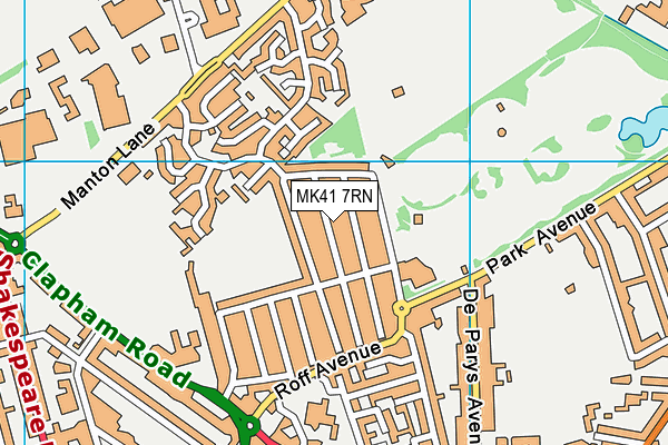 MK41 7RN map - OS VectorMap District (Ordnance Survey) MK41 7RN map - OS VectorMap District (Ordnance Survey)