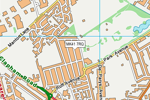 MK41 7RQ map - OS VectorMap District (Ordnance Survey) MK41 7RQ map - OS VectorMap District (Ordnance Survey)