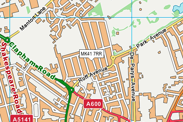 MK41 7RR map - OS VectorMap District (Ordnance Survey) MK41 7RR map - OS VectorMap District (Ordnance Survey)