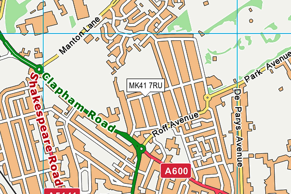 MK41 7RU map - OS VectorMap District (Ordnance Survey) MK41 7RU map - OS VectorMap District (Ordnance Survey)