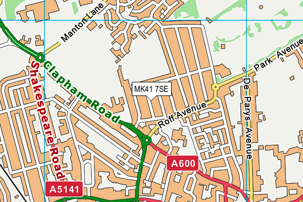 MK41 7SE map - OS VectorMap District (Ordnance Survey) MK41 7SE map - OS VectorMap District (Ordnance Survey)