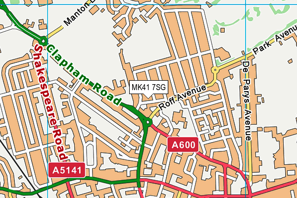 MK41 7SG map - OS VectorMap District (Ordnance Survey) MK41 7SG map - OS VectorMap District (Ordnance Survey)